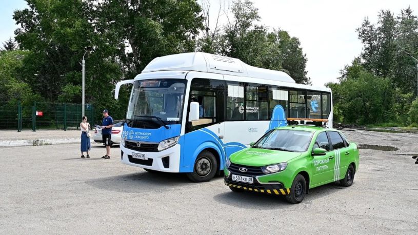 В амурском городе все автобусы и такси перешли на экологическое топливо