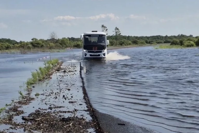 Уровень Амура в ЕАО у критической отметки
